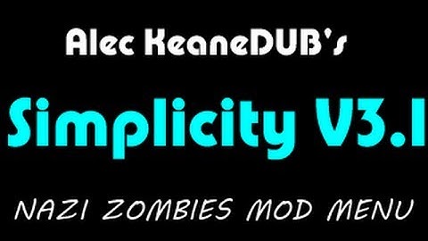 World At War: CFG Zombies Mod Menu - Simplicity V3.1 [No Jailbreak]