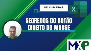 Excel - Segredos do botão direito do mouse que você não sabia?