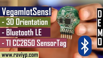 Custom CC2650 SensorTag - 3D Orientation sensor Demo using Bluetooth