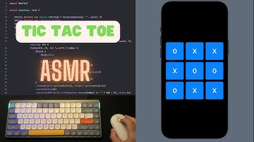 ASMR Programming - Coding Tic Tac Toe Game iOS - No Talking