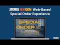 Storis nextgen webbased special order experience