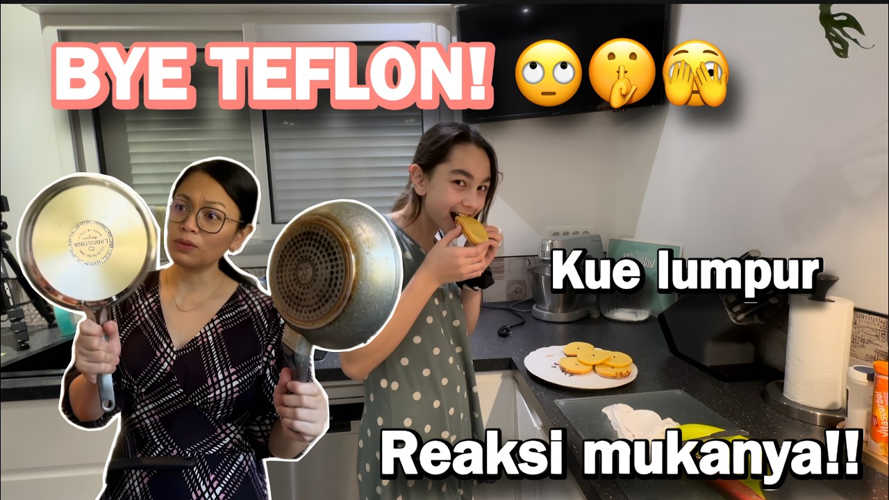 Bye Teflon! Halo Inox 😍 Anakku Nyobain Kue Lumpur