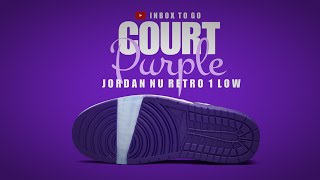 COURT PURPLE 2023 Jordan NU Retro 1 Low DETAILED LOOK + PRICE