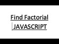 Factorial | Javascript