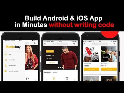 How to build an Android & iOS Mobile App without writing a single line of code in 2023