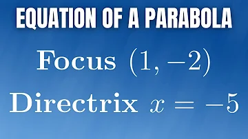 How to Find the Equation of a Parabola with Focus (-1, 2) and Directrix x = -5