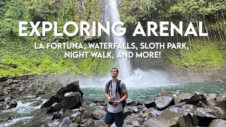 Costa Rica VLOG  Things to do in La Fortuna  Waterfalls, Sloth Park, Night Walk, and More!