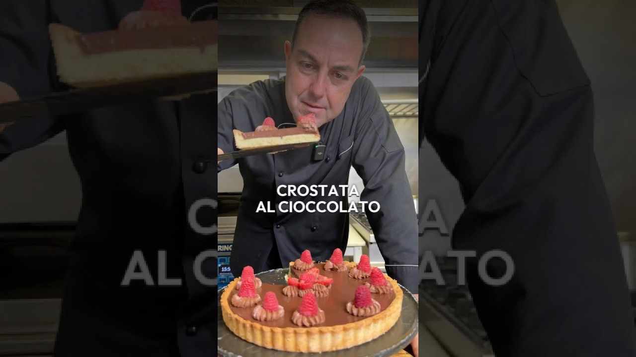 Crostata al Cioccolato, Rum e Lamponi