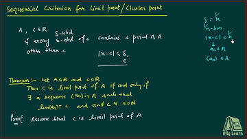 4 | DU | Limit Point |  Sequential criterion for limit point | C5 Theory of Real Functions