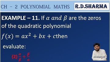 76 | if alpha and beta are the zero of quadratic polynomial ax square + bx + c then evaluate Alpha |