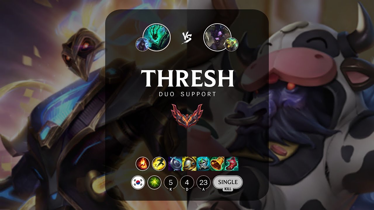 Thresh Support vs Alistar - KR Grandmaster Patch 13.15