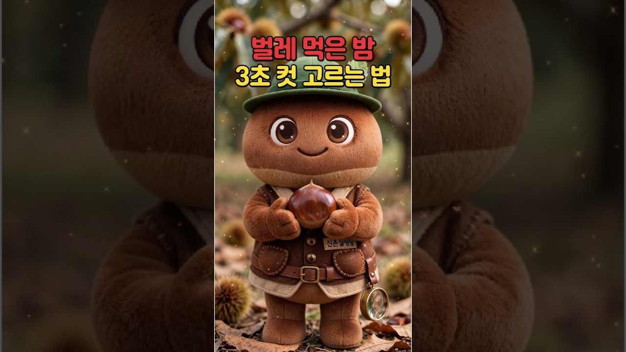 밤 단맛이 올라오는 이유는? 레시피 숏폼 썸네일