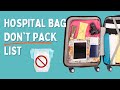 Don&#39;t Pack These 7 Items in Your Hospital Bag