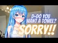 Flustered Embarrassed Roommate Walks In On You After a Shower! ASMR Roleplay 🌸[crush] [f4m]🌸