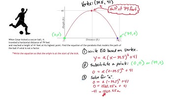 PG.1B - Finding exact equations for parabolic path word problems.