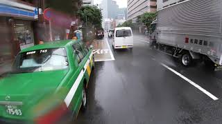 Tokyo Rainy Day Bicycle Tour! 4K