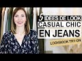 COMMENT ETRE CHIC EN JEANS ? 5 IDEES DE LOOKS CASUAL CHIC 👖 ⎮ Conseils mode & style - Try on