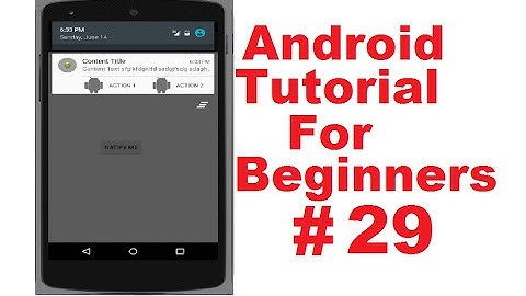 Android Tutorial for Beginners 29 # Action Bar (ActionBar)