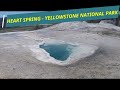 One Minute Wyoming - Heart Spring in Yellowstone National Park -  15 ft (5m) Deep Clear Blue Pool!