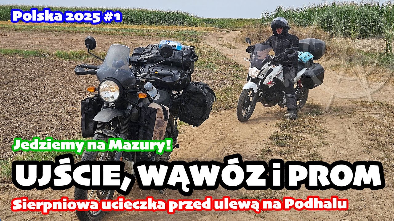 Ujście Dunajca, wąwóz lessowy i prom przez Wisłę | Polska motocyklem 2025 odc. 1