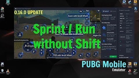 SPRINT without Shift (FIXED!) PUBG Mobile Latest Update 0.16.0 GAMELOOP WORKING 100%