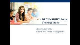 INSIGHT Item and Form Management  Preview Forms