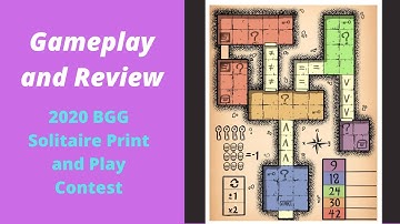 Dungeons of Numera Gameplay and Review - BGG Solo PnP Game Design Contest 2020