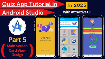 Quiz App Tutorial Android Studio Part 5 || Quiz App || Android Studio