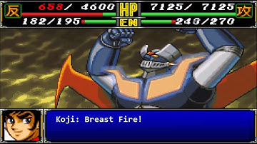 Super Robot Wars R - Mazinger Z All Attacks (English Subs)