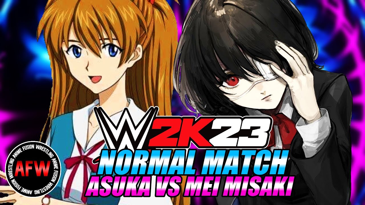 Asuka Langley Soryu VS Mei Misaki 2 | WWE 2K23 | ANIME GIRLS | Evangelion VS Another (Anime) WAIFUS