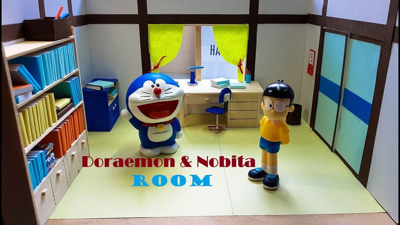 Miniature Doraemon Room  How to make Doraemon Room  Cn 