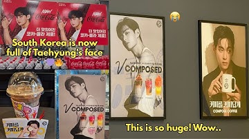 The August surprise is Taehyung’s Compose Coffee project 🤭 South Korea is now full of V