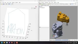 Matlab/Simscape Multibody simulation - Robot Staubli TS40 writes letters . 12/6/2022 Profile