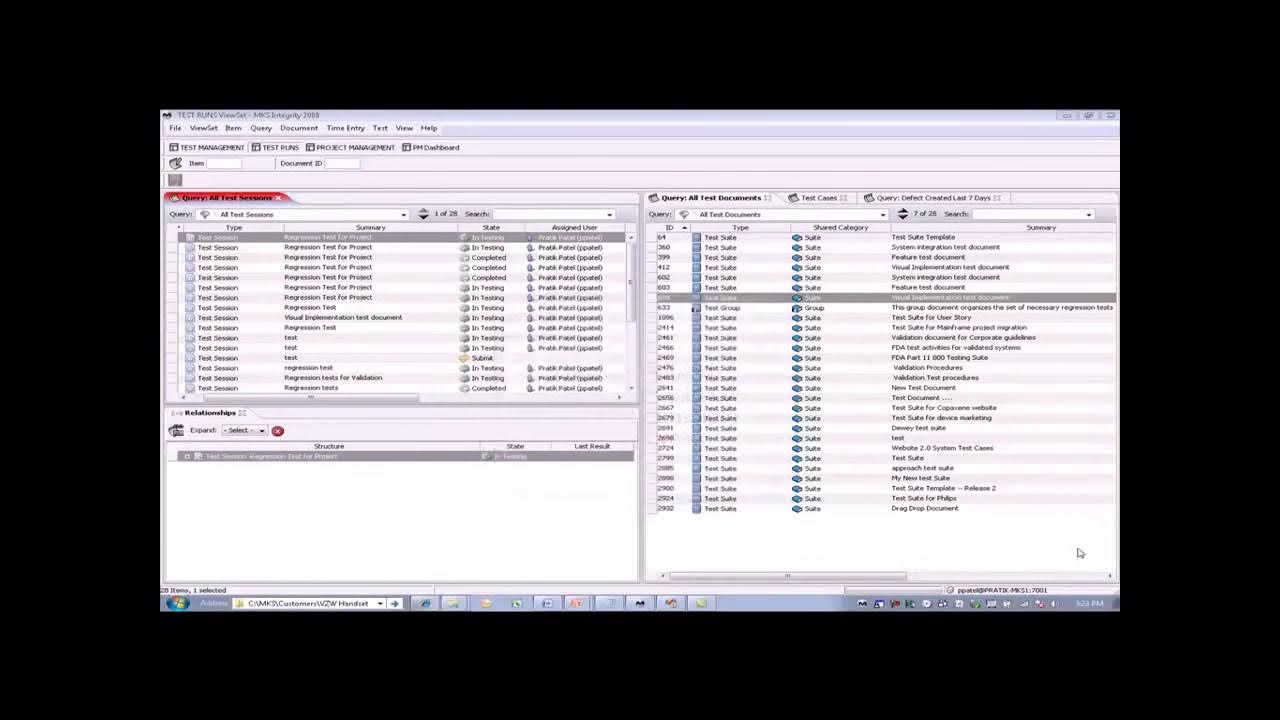PTC Integrity (RV&S) Test Management Demo YouTube