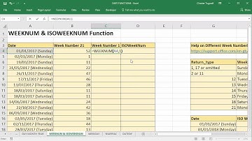 Use Excel To Convert Date To Week Number Using WEEKNUM and ISOWEEKNUM