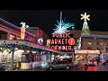 Walking to Pike Place Market At Night From Westlake Center | Downtown Seattle Christmas Lights 2021