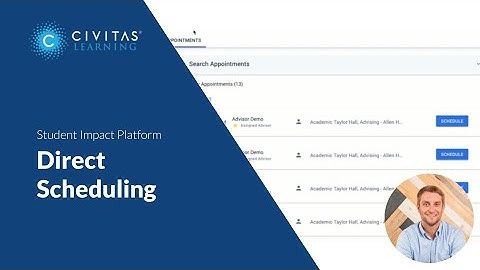 Efficiently Schedule Advising Appointments with Direct Scheduling Links | Civitas Learning