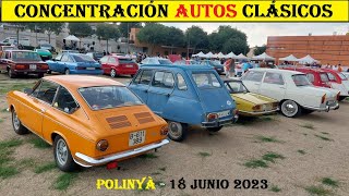 Concentración coches clásicos Polinya. Cars and Coffee. Voitures classiques. 18 junio 2023.