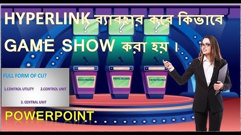 How to Make an Easy Quiz Question Template Using PowerPoint || Hyperlink Use Quiz Contest Question