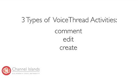 3 Ways to Use VoiceThread: Comment, Edit, Create