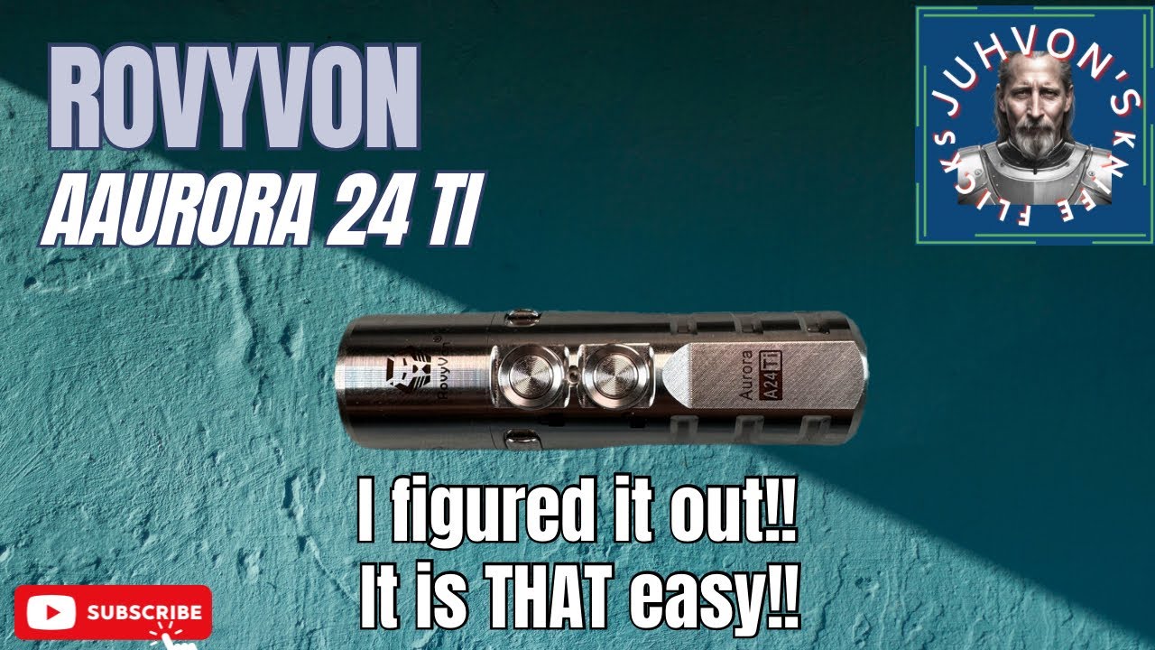 RovyVon Aurora A24 G2 Titanium LED Flashlight! - YouTube