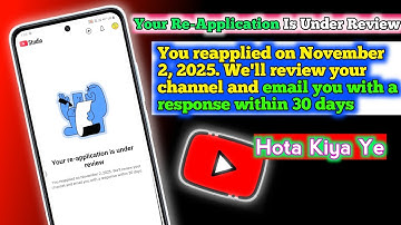 How To 🔍 Your Re-Application Is Under Review | YouTube Monetization Update 2025 🙏 || Mr Education Tc