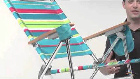 Rio Calypso Stripe Hi Boy Beach Chair - Product Review Video