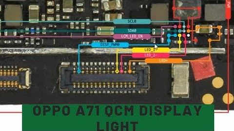 oppo a71 qcm display light problem #short