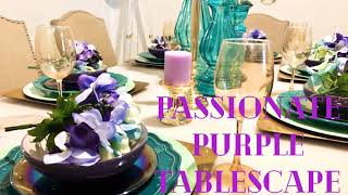 Passionate Purple Tablescape 2020