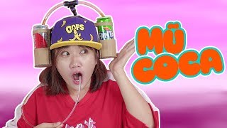 CÁCH LÀM NÓN UỐNG COCA COLA TỰ ĐỘNG CỰC ĐƠN GIẢN | DIY COCA COLA DRINKING HAT