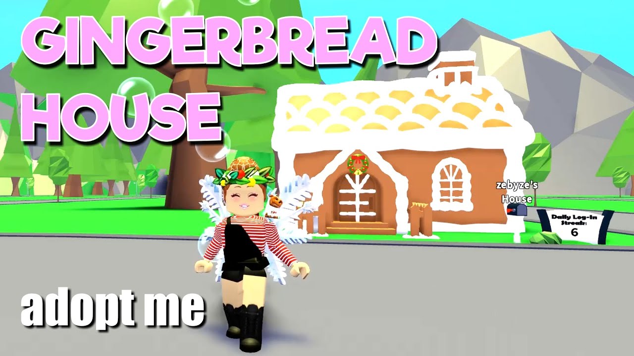 New Adopt Me Update Gingerbread House Plus New Furniture Youtube - spending all of my robux on the new gingerbread house in