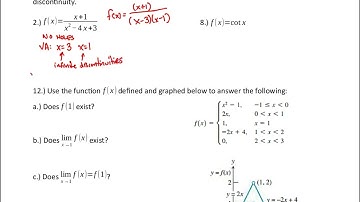 AP Calc AB: 1.3 - Continuity