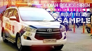Indian Police Siren Sound Effects / Central Reserve Police / Armed Police /   Royalty Free Sample