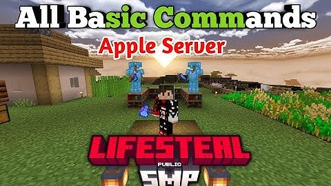 5 BASIC COMMANDS IN APPLE MC SERVER #minecraft